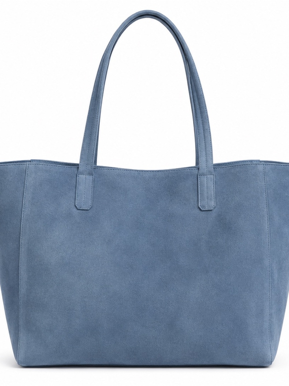 Saks Fifth Avenue Suede Tote in Dusty Blue